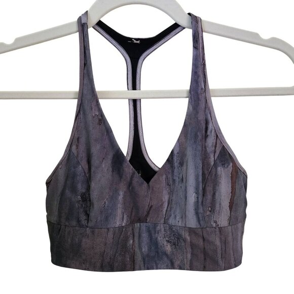 Lululemon Retreat Bra Mini Hazy Horizon Storm Bark Berry/Black Reversible Size 8 - Picture 2 of 9